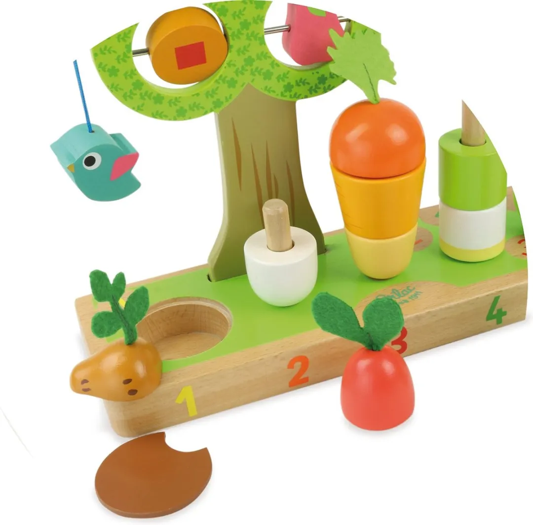 Vilac Houten Groente & Fruit Telspel - Meerkleurig