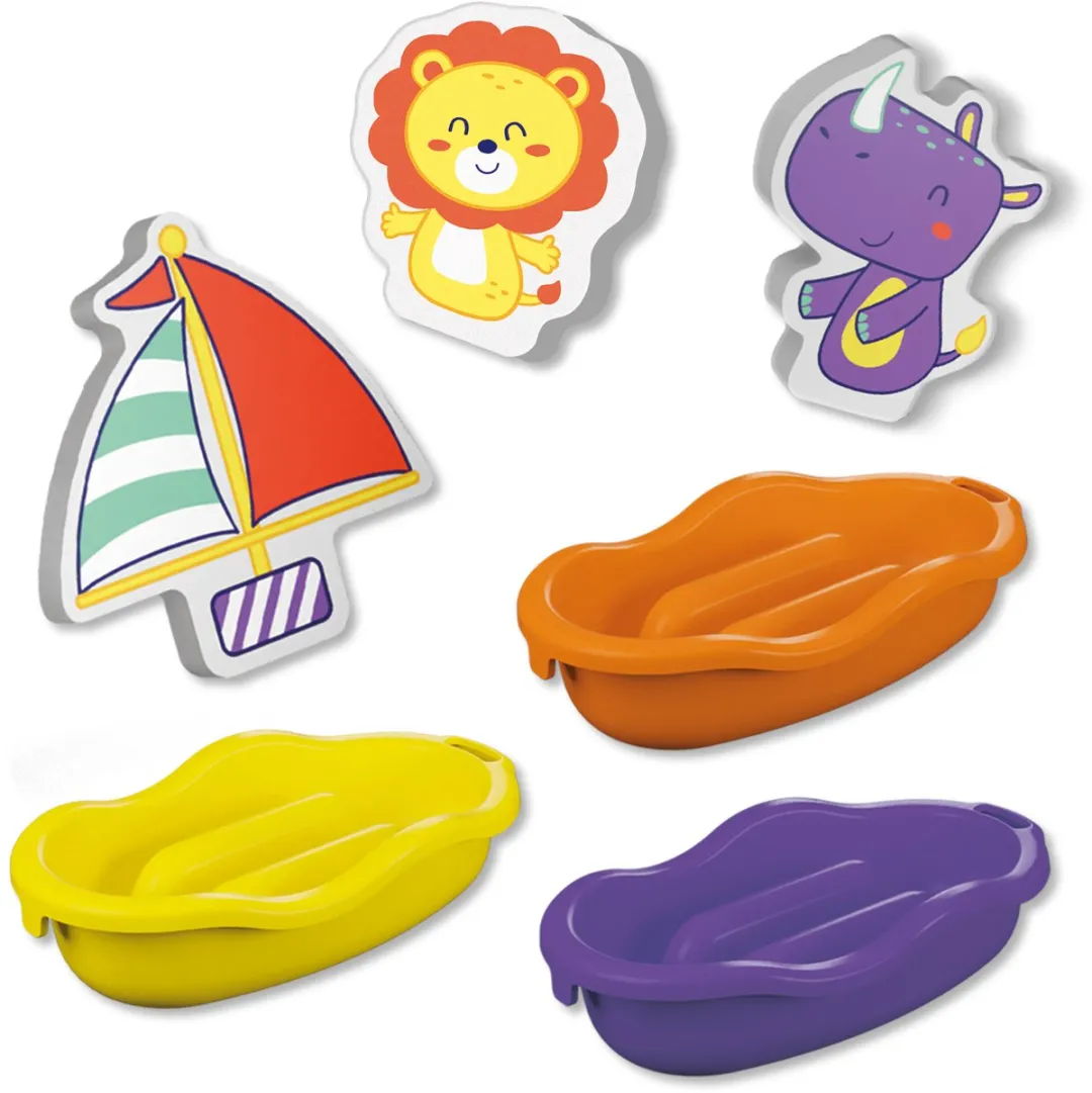 SES Creative Badbootjes Safari Dieren - 3 Stuks - 10+ Maanden