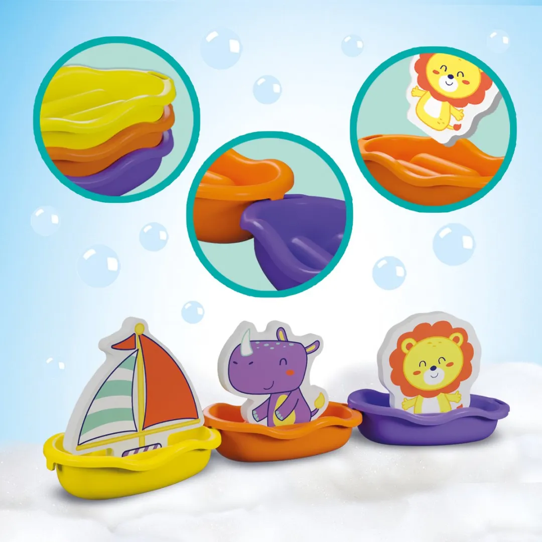 SES Creative Badbootjes Safari Dieren - 3 Stuks - 10+ Maanden