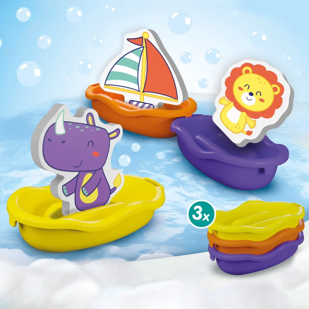 SES Creative Badbootjes Safari Dieren - 3 Stuks - 10+ Maanden