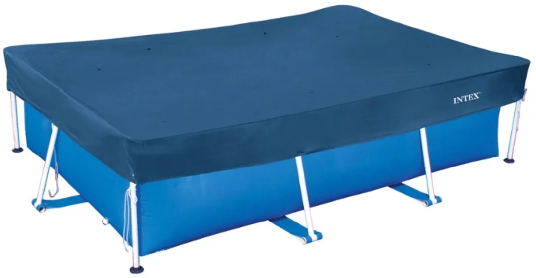 Intex Small Rectangular Pool Cover 300x200cm - Blauw