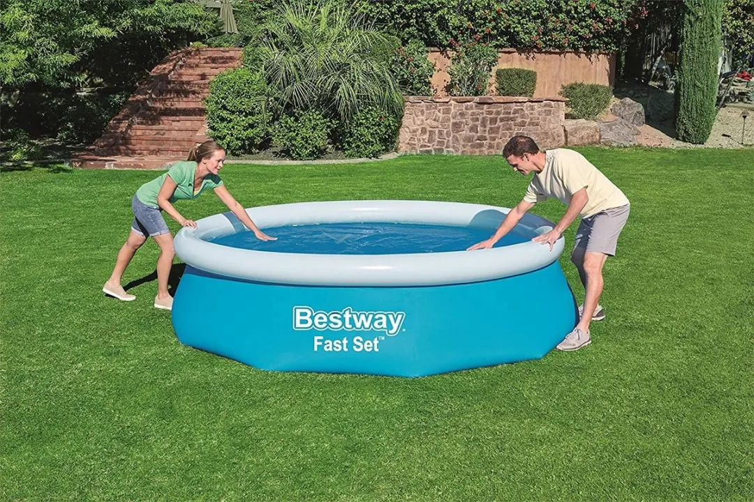 Bestway Afdekzeil Fast Solar Rond 244cm - Blauw