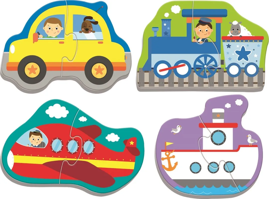 Trefl Baby Transport Puzzel 8 Stuks - Meerkleurig