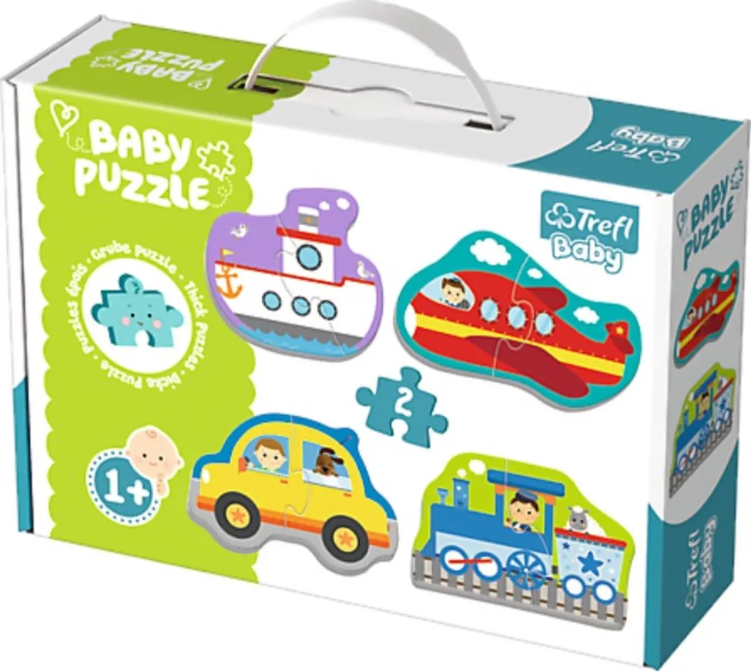 Trefl Baby Transport Puzzel 8 Stuks - Meerkleurig