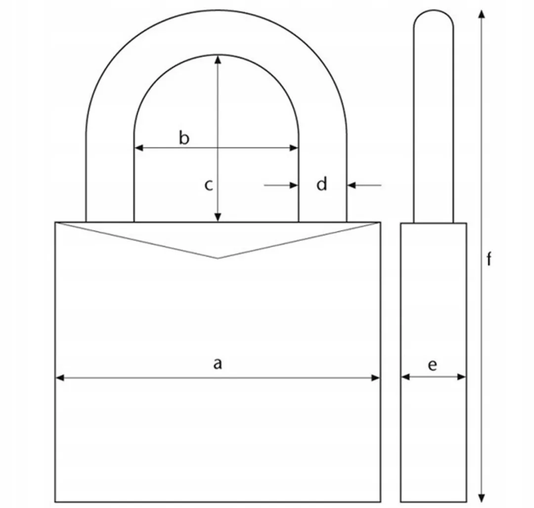 ABUS 717AL/45 Hangslot - Oranje - afbeelding 4 van 4