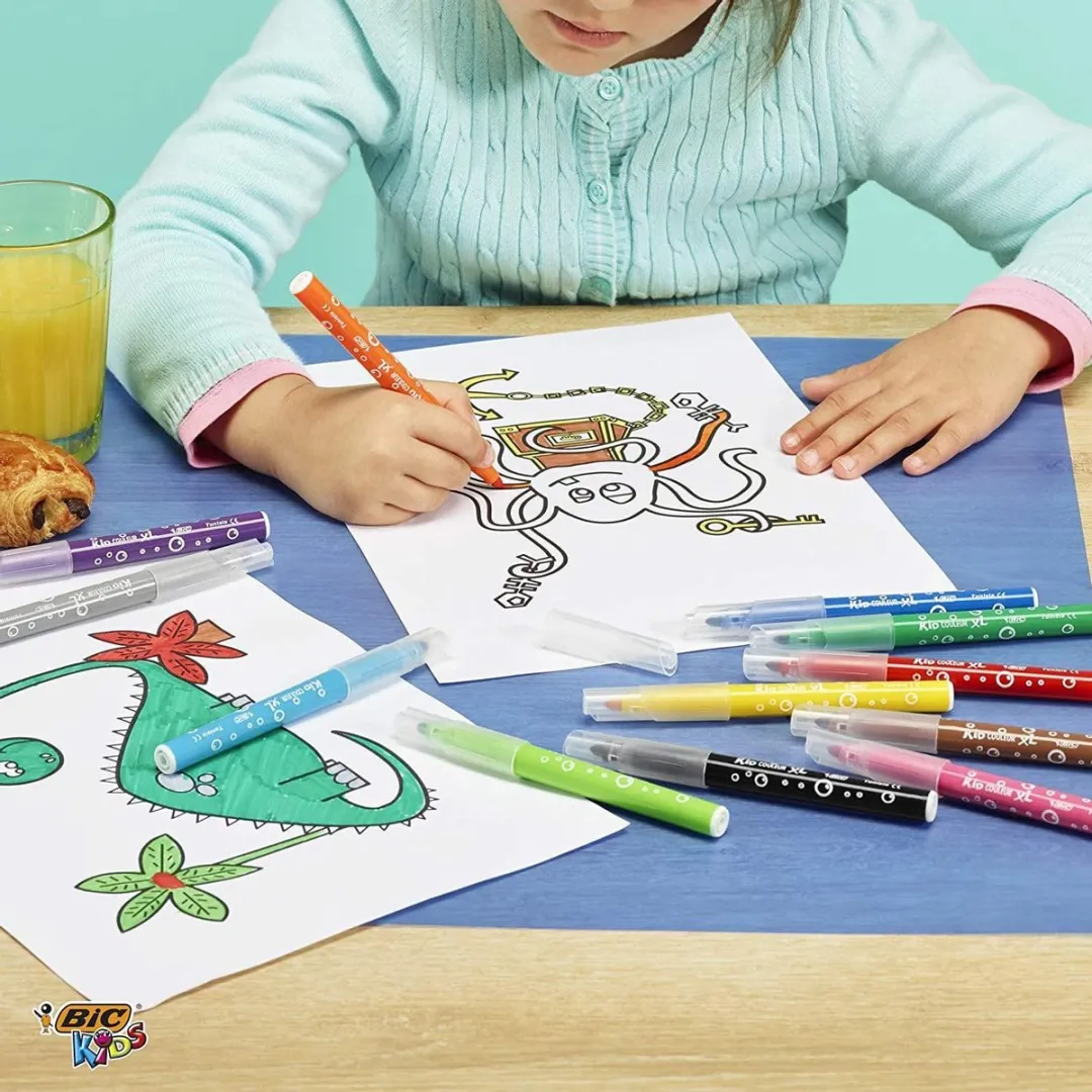 Bic Kids Couleur XL Dikke Viltstift - 12 Kleuren