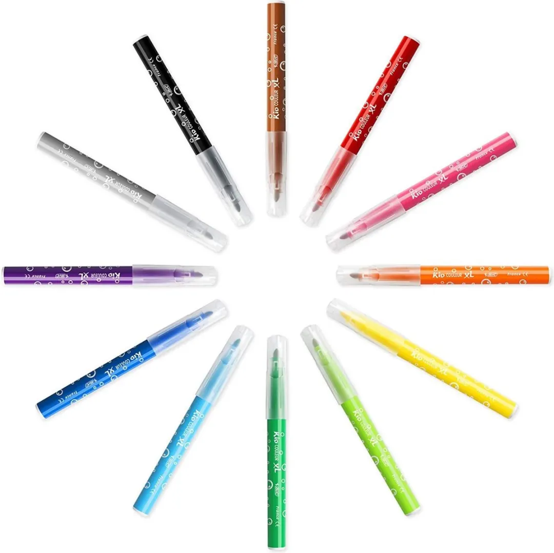 Bic Kids Couleur XL Dikke Viltstift - 12 Kleuren