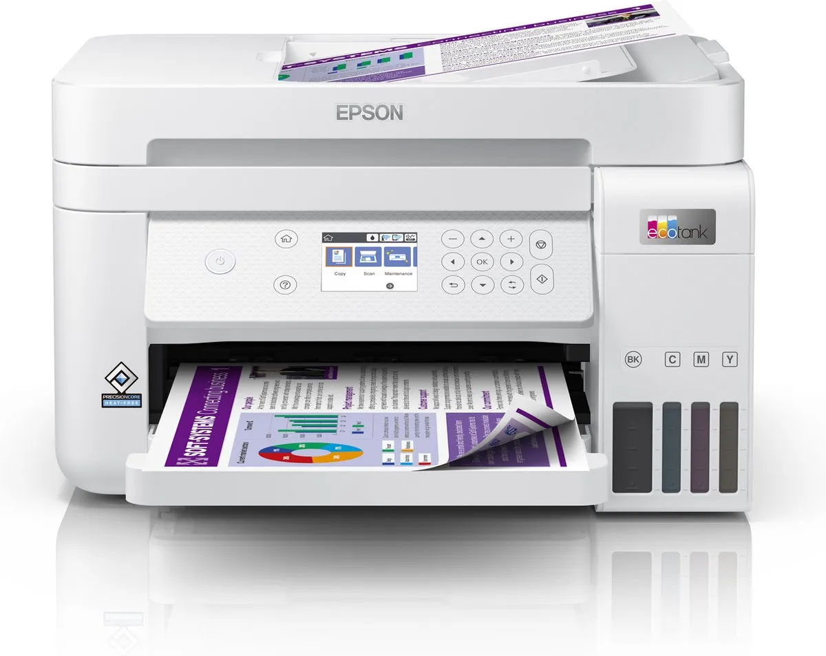 Epson EcoTank L6276 Inkjet Printer - A4 - 33ppm - Wit