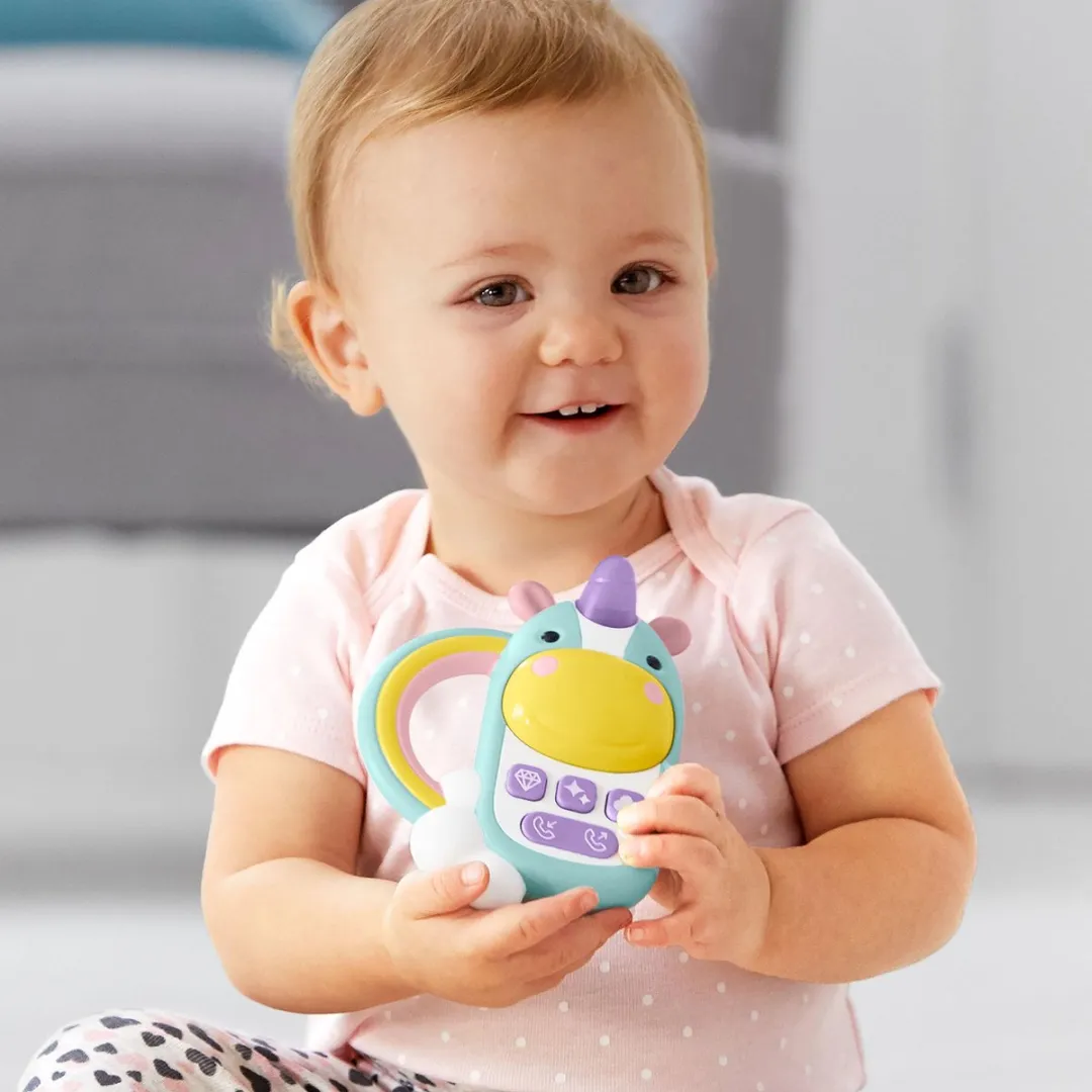 Skip Hop Zoo Unicorn Telefoon Grijpspeelgoed - Meerkleurig