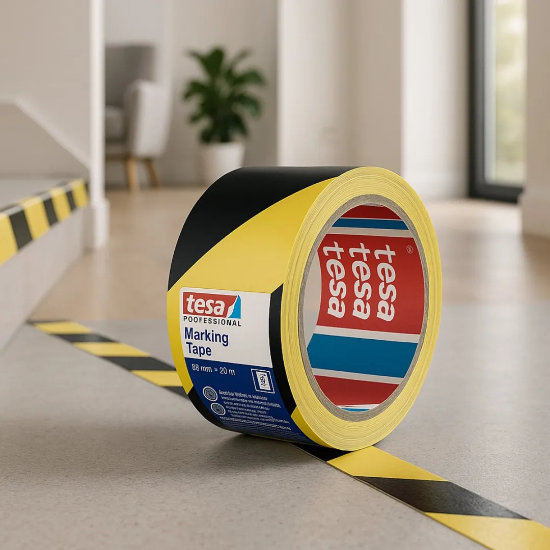 Tesa 60760 Waarschuwingslint 33m x 50mm - Geel/Zwart