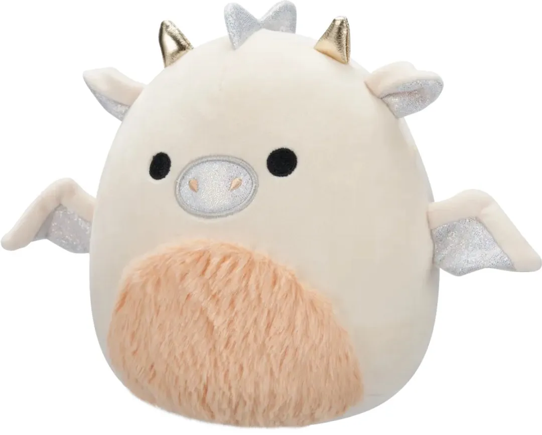 Squishmallows Buck Draak Knuffel 19cm - Crème & Perzik