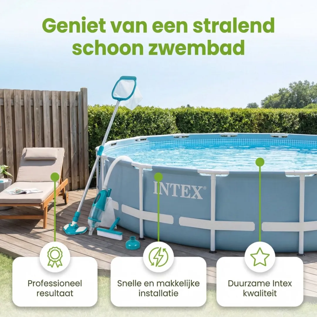 Intex Luxe Onderhoudsset 28003 - 7-delig - Blauw