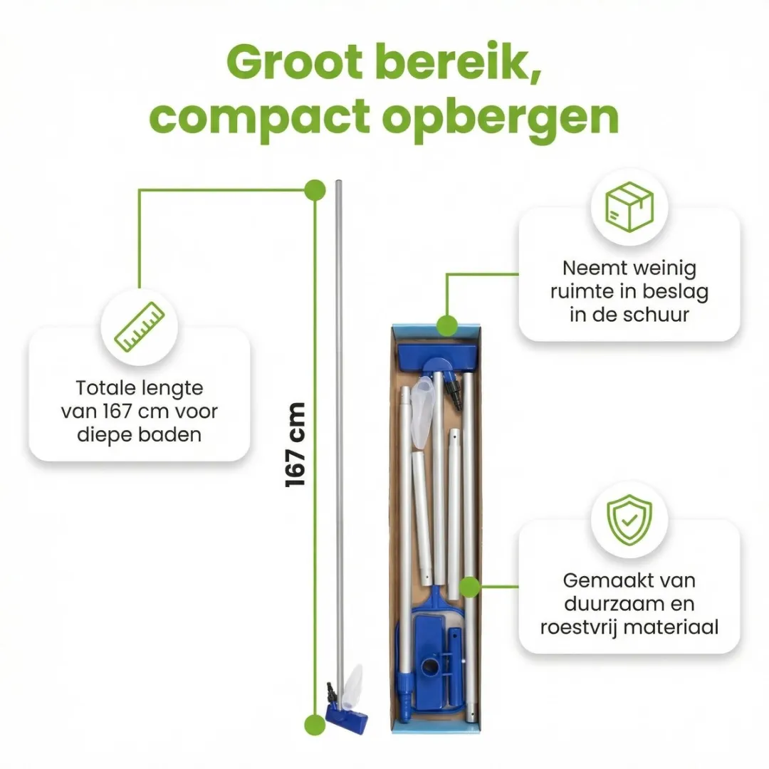 Bestway 58013 Onderhoudsset - Zwembadreiniger Blauw