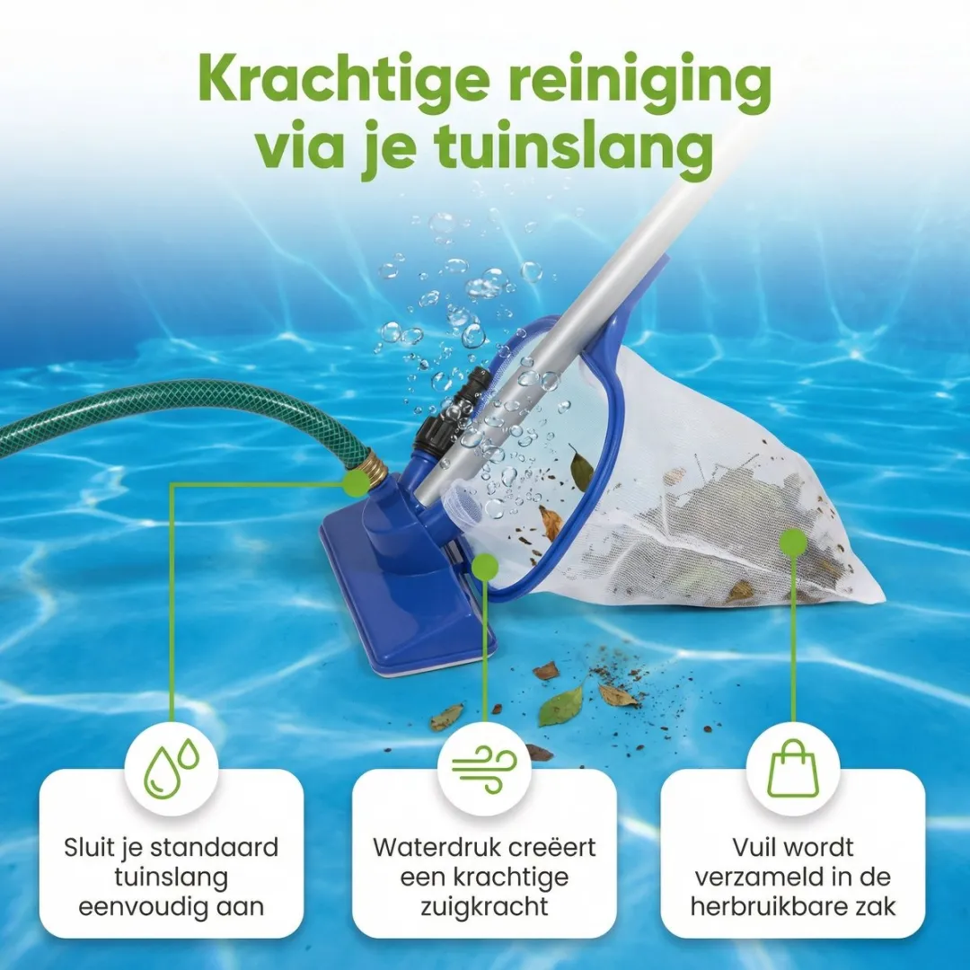 Bestway 58013 Onderhoudsset - Zwembadreiniger Blauw