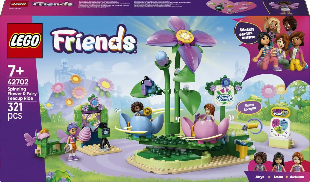 LEGO Friends Draaiende Theekopjesattractie 42702 - 321 Stukken