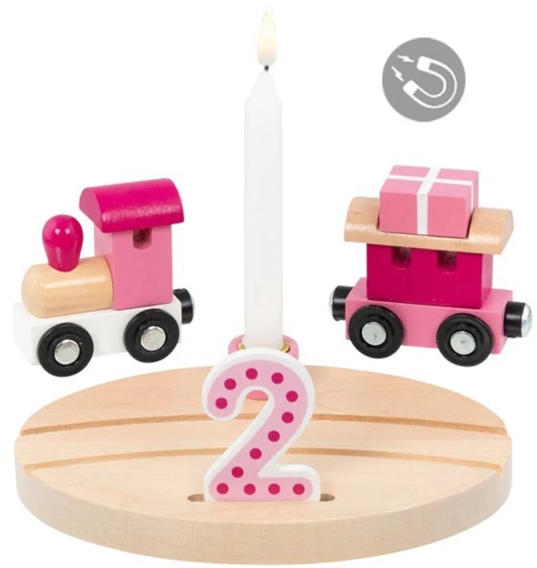 Goki Happy Birthday Trein Multicolor - 16x12x7cm