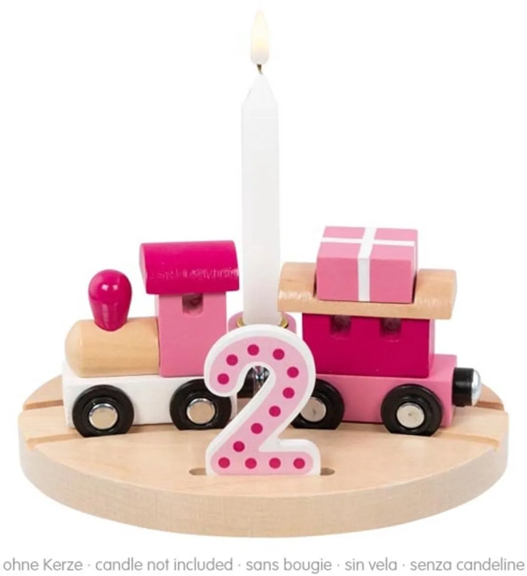 Goki Happy Birthday Trein Multicolor - 16x12x7cm