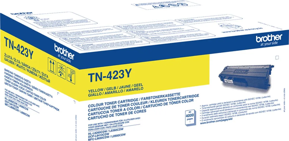 Brother TN423Y Tonercartridge Geel - 18.500 pagina's