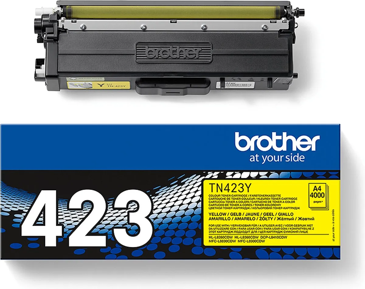 Brother TN423Y Tonercartridge Geel - 18.500 pagina's