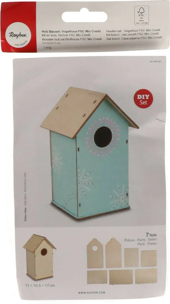 Rayher Vogelhuisje om zelf te bouwen