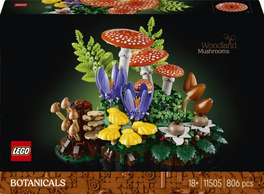 LEGO Botanicals Bospaddenstoelen 11505 - 806 Stukken - Multicolor