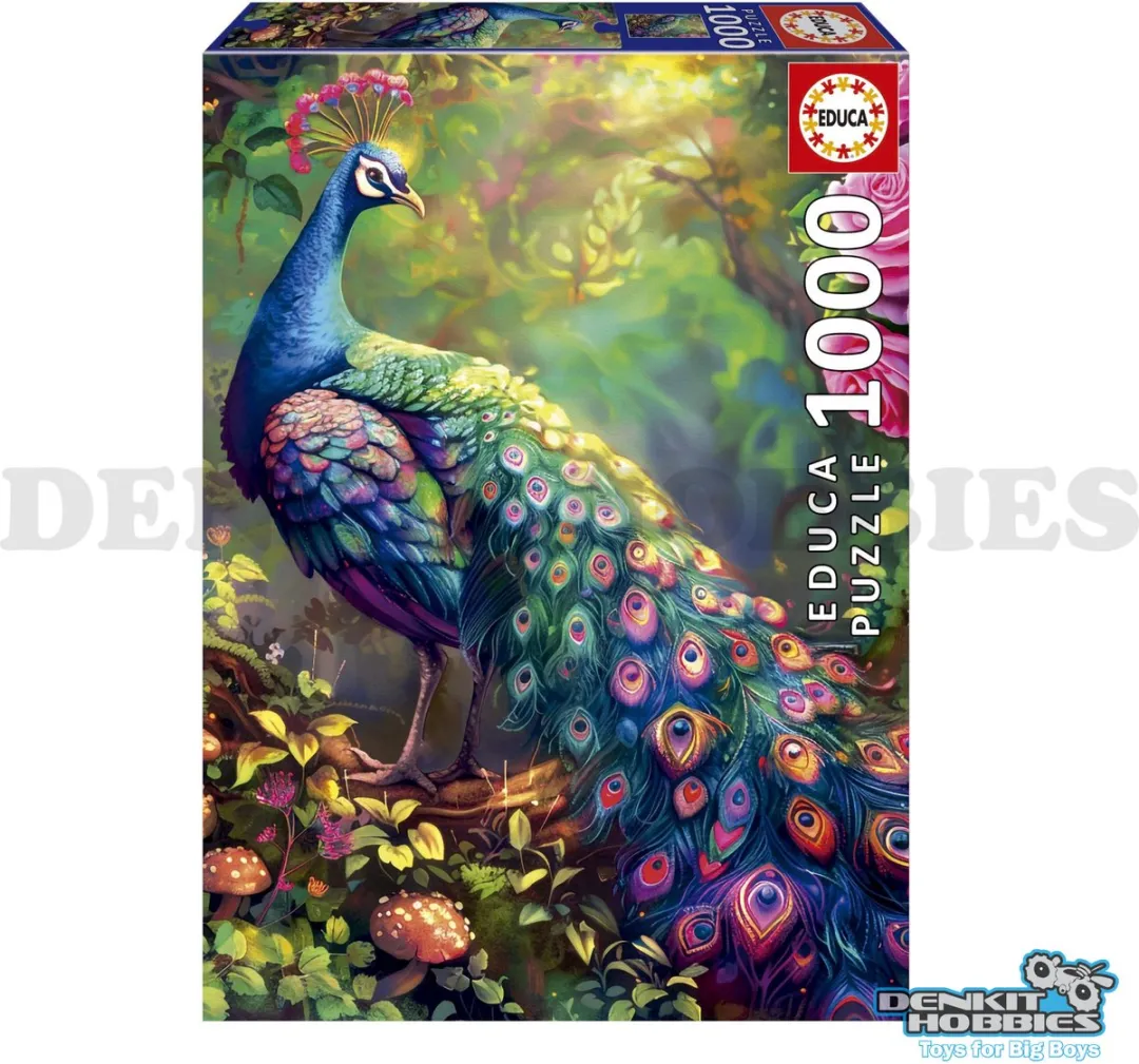 Educa Pauw in de Tuin Legpuzzel 1000 Stuks - Meerkleurig