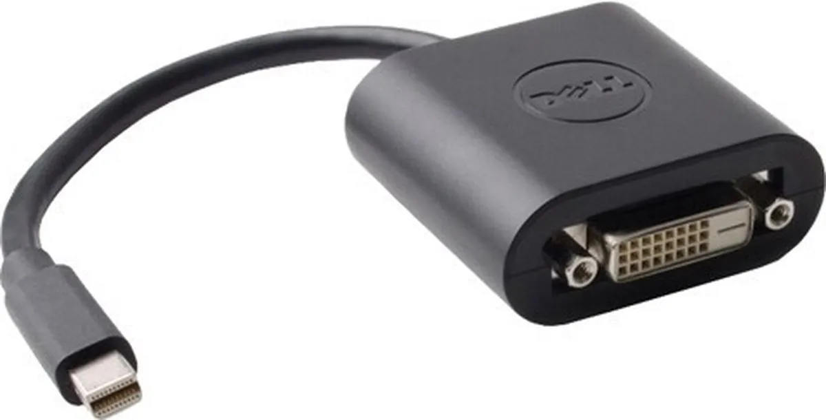 Dell Mini DisplayPort naar DVI Adapter - Zwart