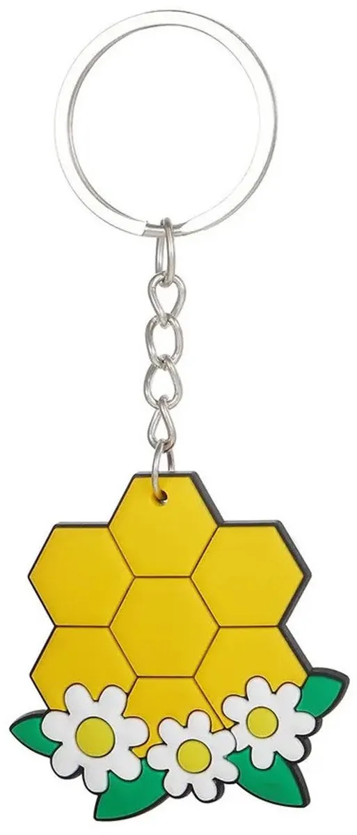 Jonotoys Honingraat & Bloemen Sleutelhanger