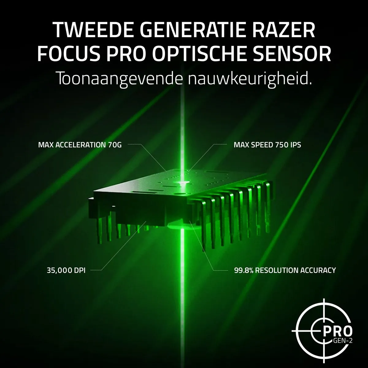 Razer Viper V3 Pro RZ01-05120200-R3G1 Draadloze Gaming Muis - 35.000 DPI - Wit
