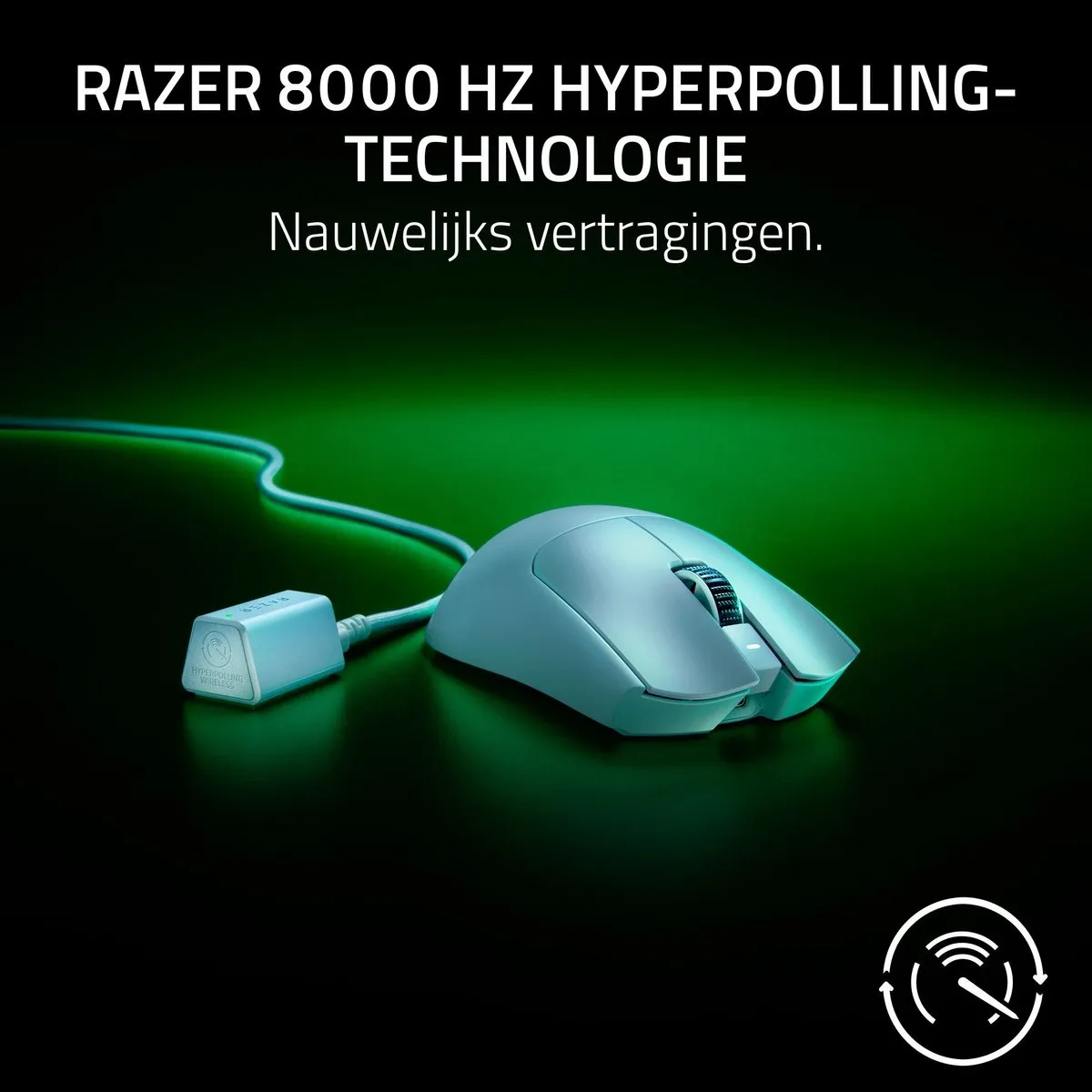 Razer Viper V3 Pro RZ01-05120200-R3G1 Draadloze Gaming Muis - 35.000 DPI - Wit