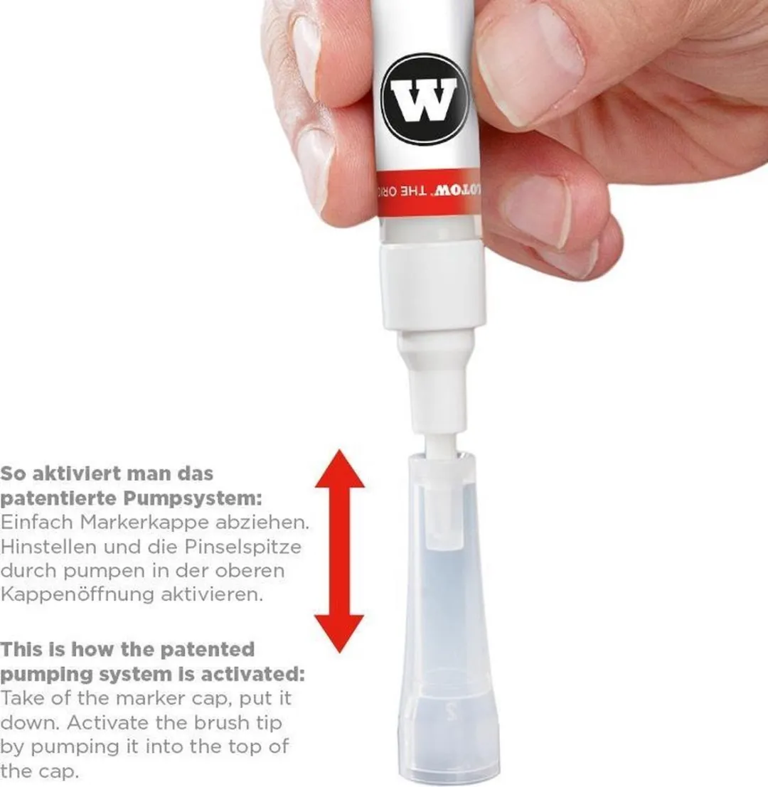 Molotow Aqua Ink Softliner Chisel Marker 2mm - Leeg