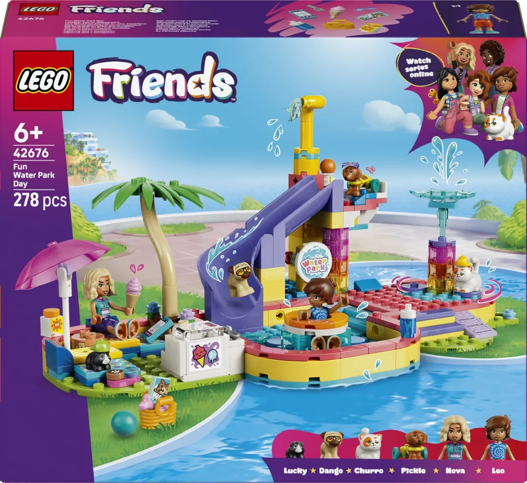 LEGO Friends Waterpark Bouwset 278 Stuks - Meerkleurig