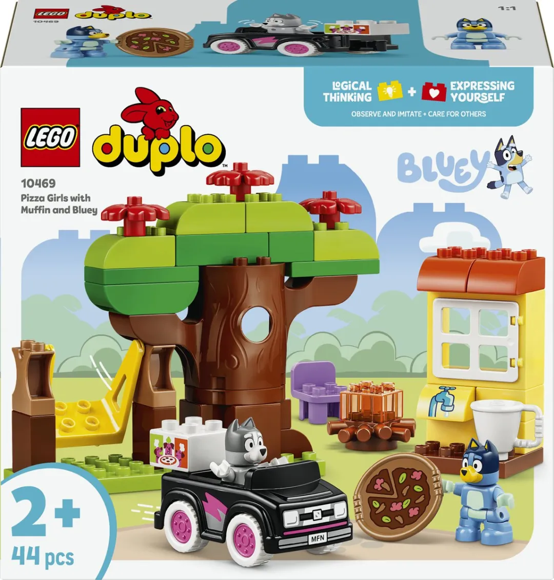 LEGO DUPLO Bluey Pizzameisjes Bouwspeelgoed 10469 - 44 Stukken - Meerkleurig