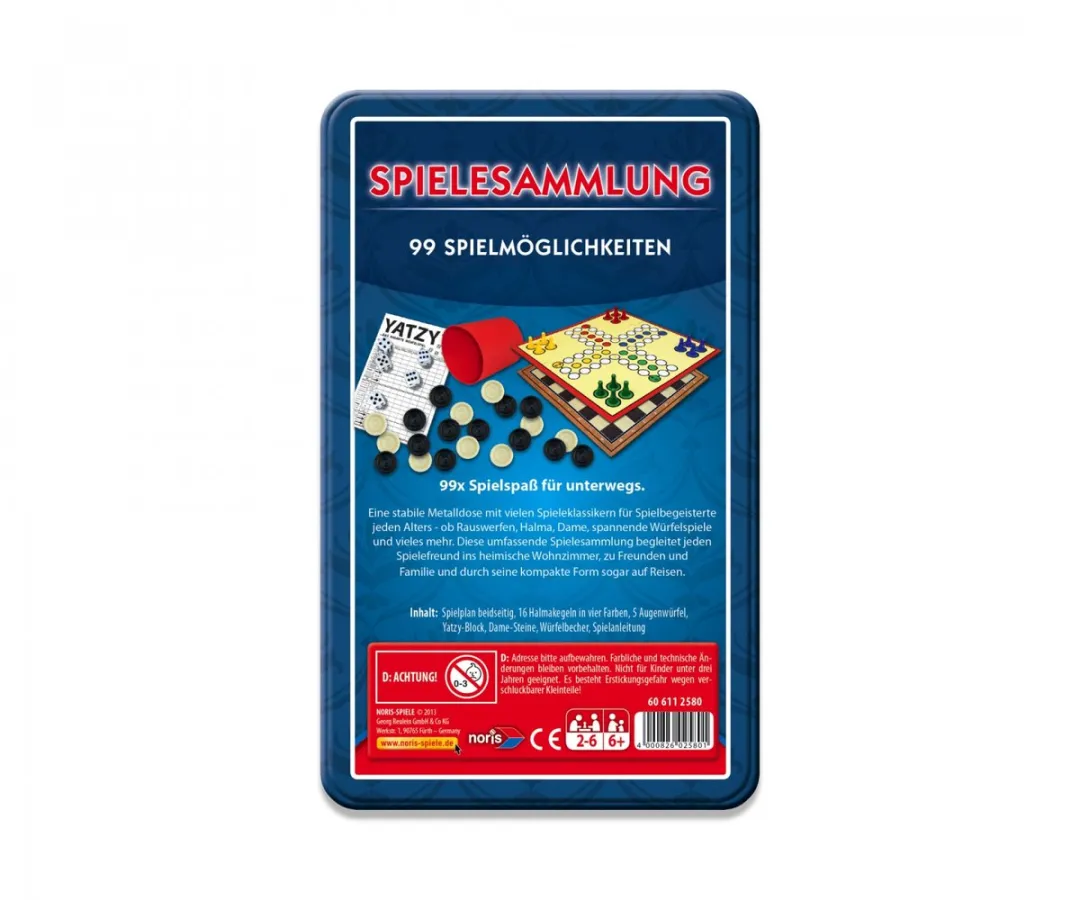 Noris 99iger-Spielesammlung - 2-6 Spelers - afbeelding 3 van 5