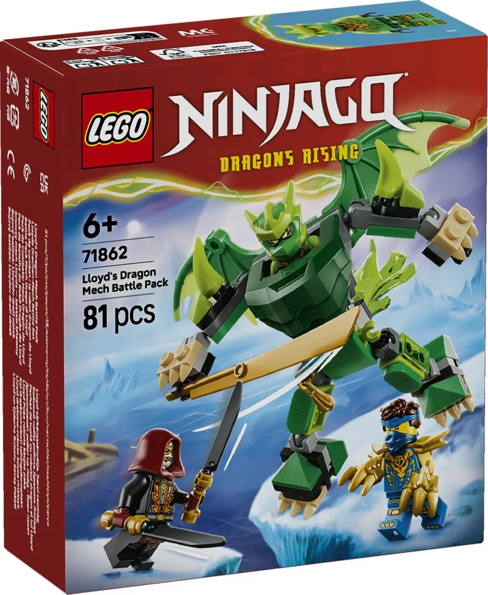 LEGO Ninjago Lloyds Drakenmecha Strijdpakket 71862 - 81 Stukken - afbeelding 6 van 6