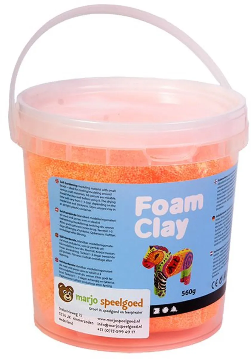 Foam Clay Neon Oranje - 560 Stuks
