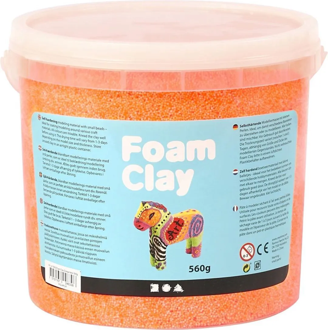 Foam Clay Neon Oranje