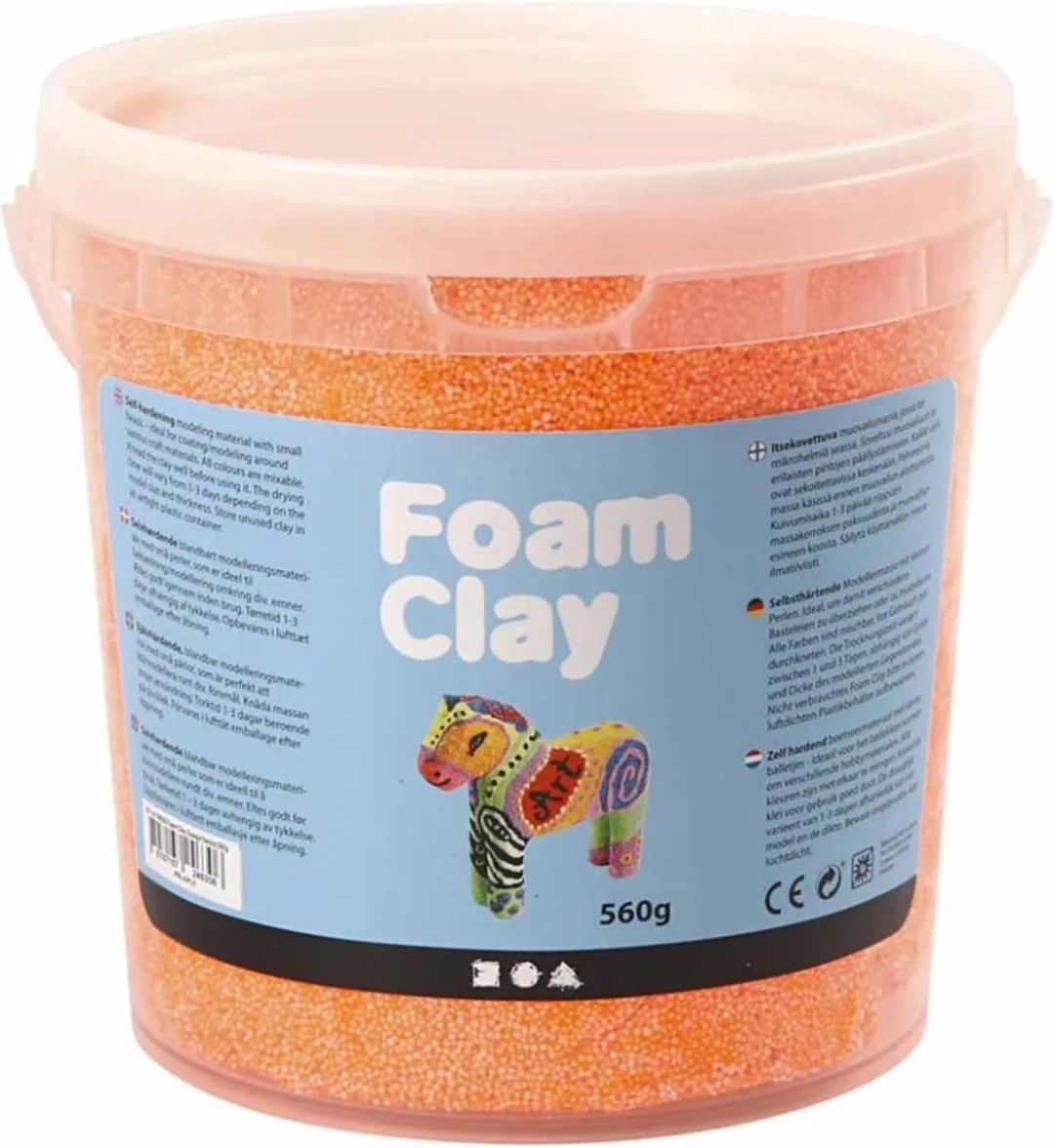 Foam Clay Neon Oranje - 560 Stuks