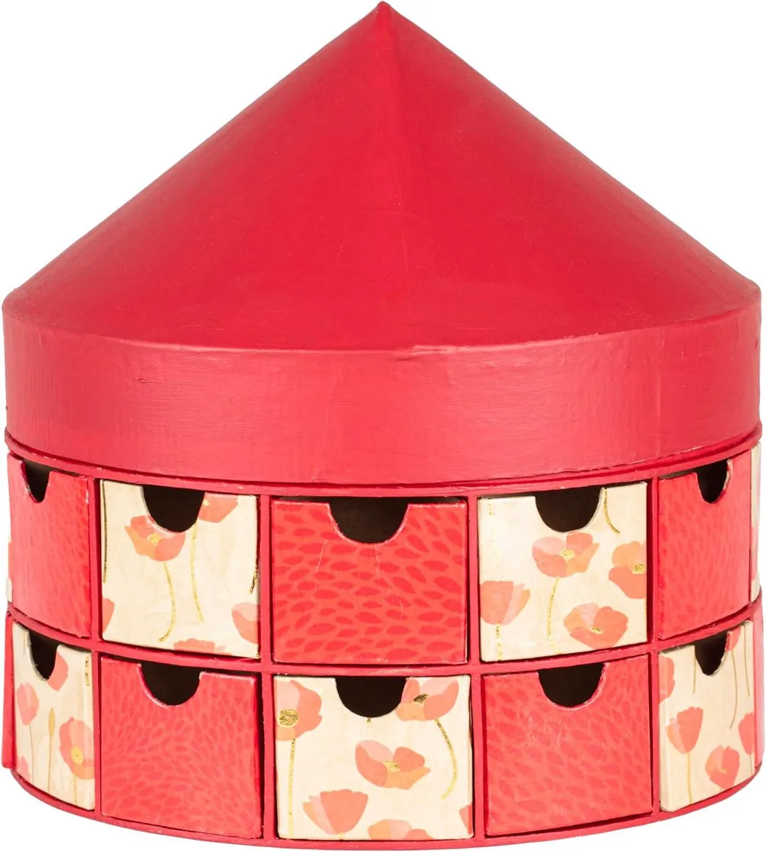 Decopatch Ladekast Adventskalender Carrousel 24 Vakken - Kraft