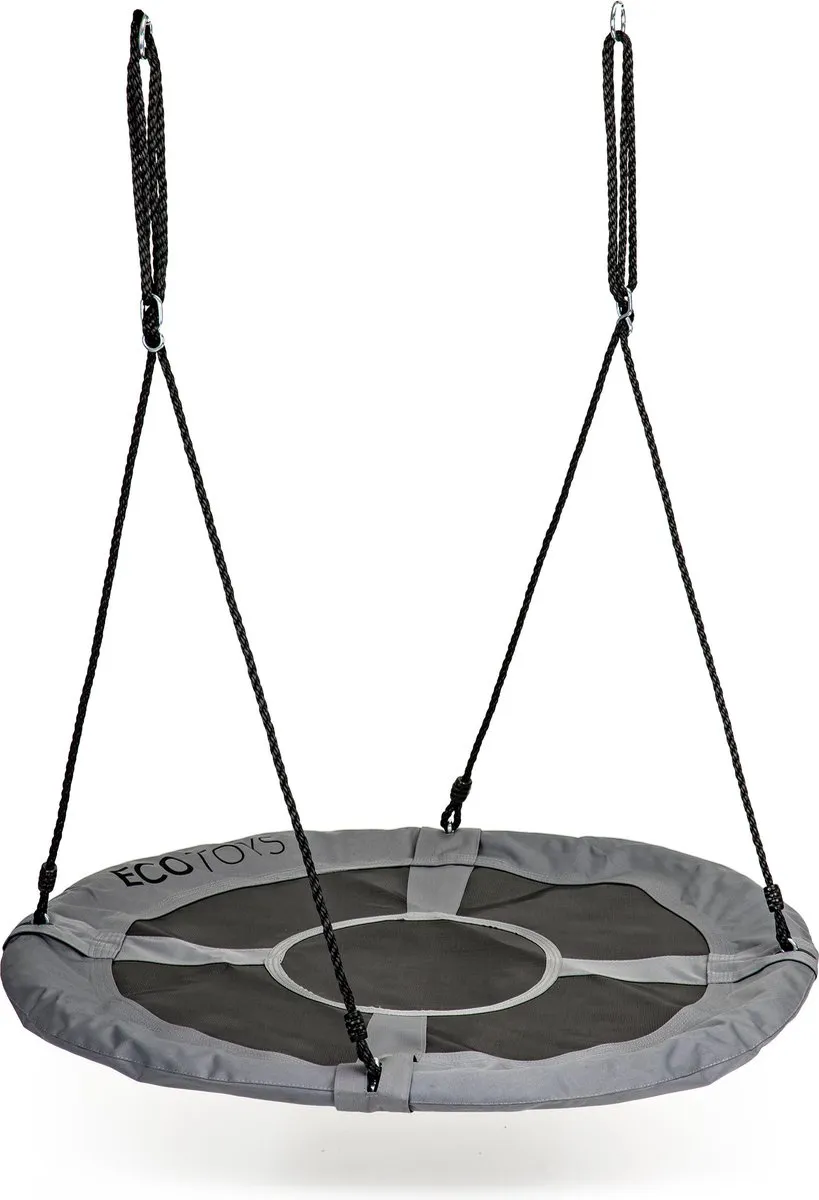 ECOTOYS Nestschommel 100cm - Grijs - 100kg