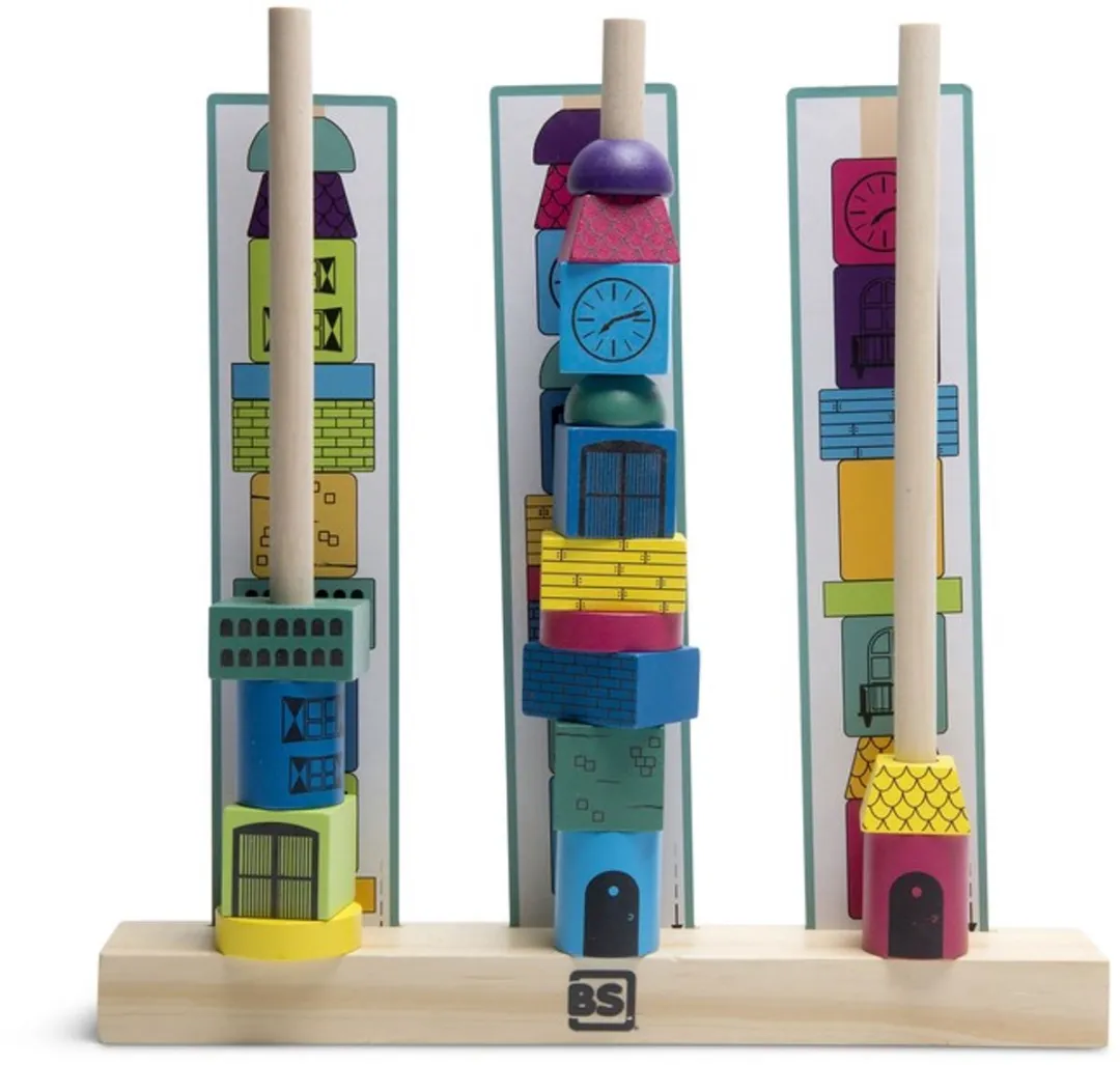 BS Toys Stapeltorens GA370 - Hout - Multi - afbeelding 6 van 6