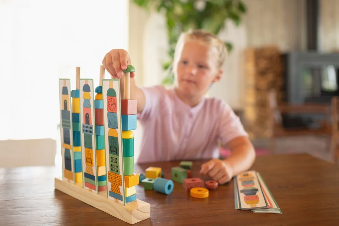 BS Toys Stapeltorens GA370 - Hout - Multi