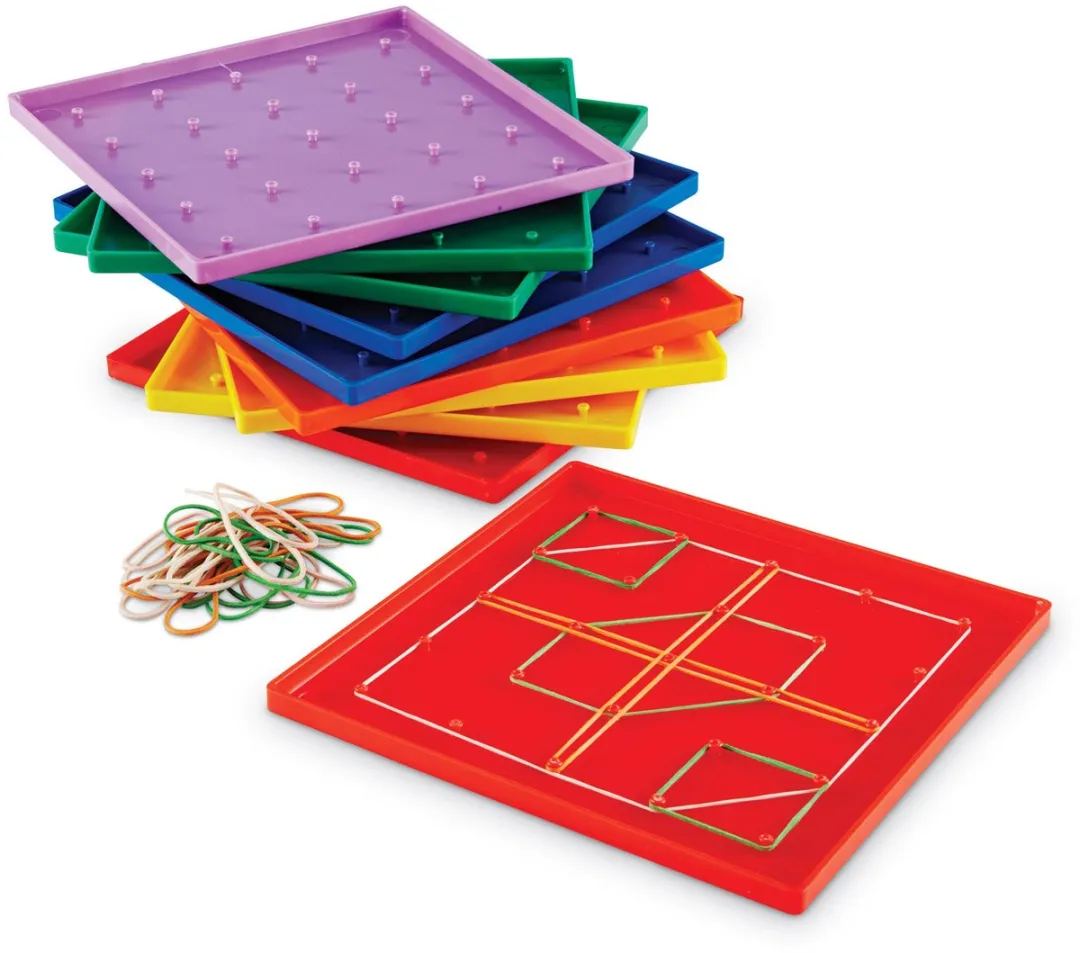 Learning Resources 5x5 Pin Geoboards Set - 10 Stuks - Meerkleurig