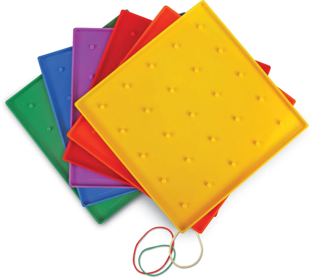 Learning Resources 5x5 Pin Geoboards Set - 10 Stuks - Meerkleurig