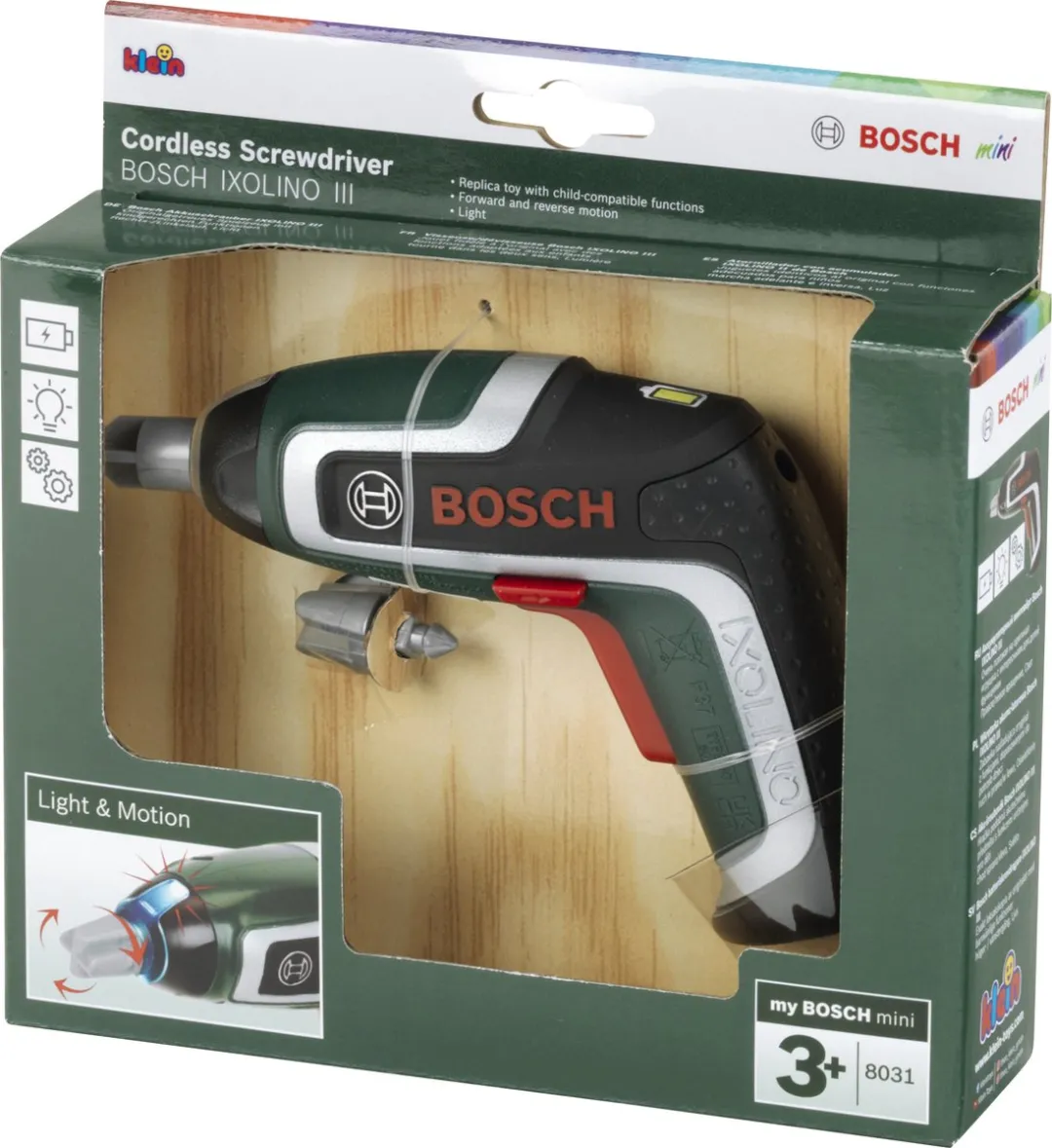 Klein Toys Bosch Ixolino Accuschroevendraaier - Groen/Rood