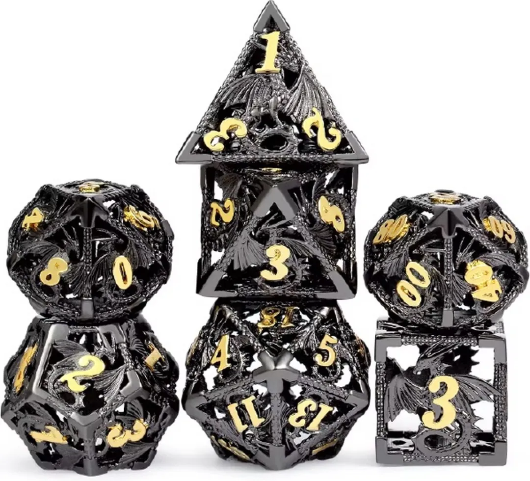 Lapi Toys DnD Polydice Metalen Dobbelstenen