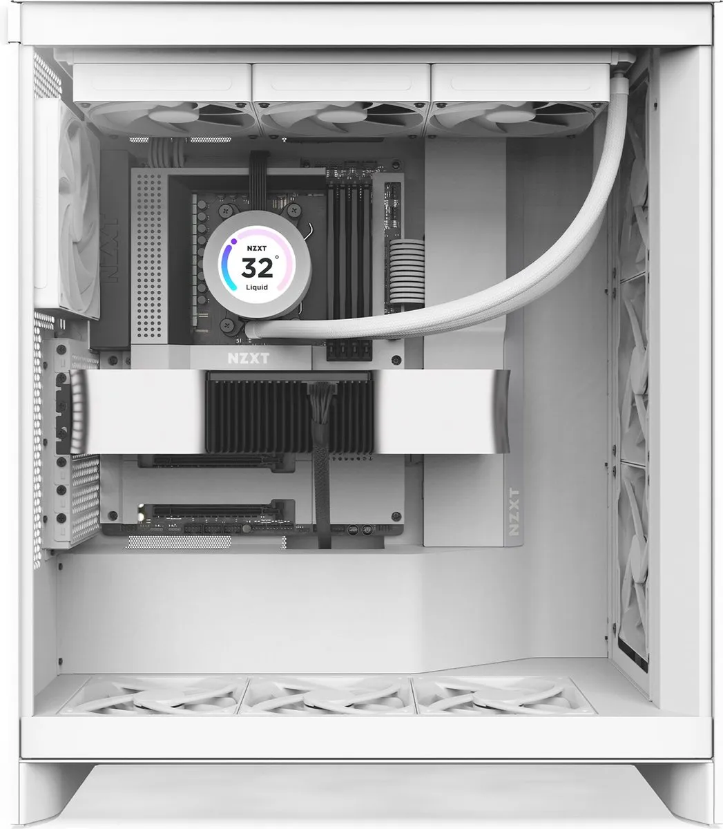 NZXT H7 Flow Midi Tower - Wit
