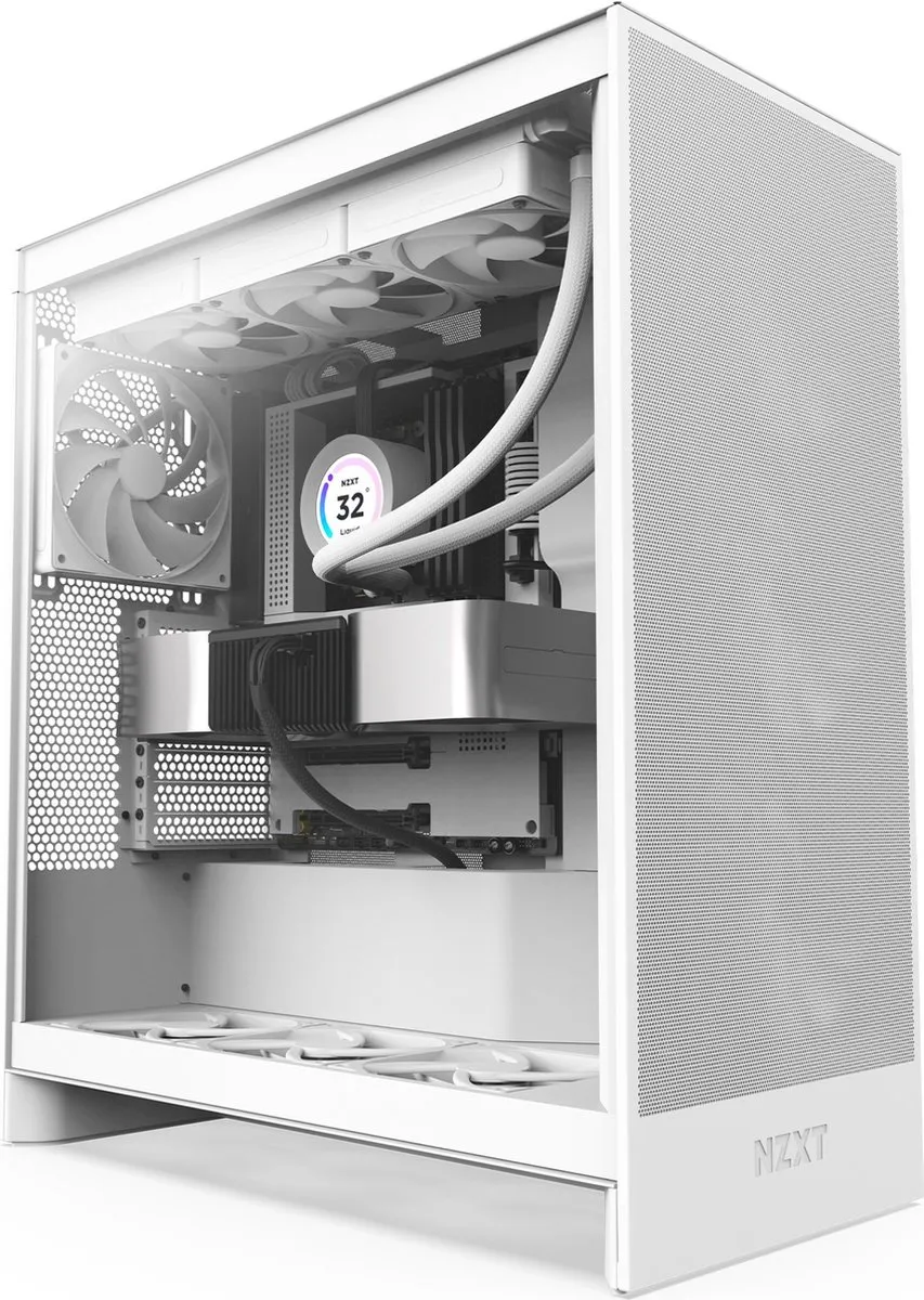 NZXT H7 Flow Midi Tower - Wit