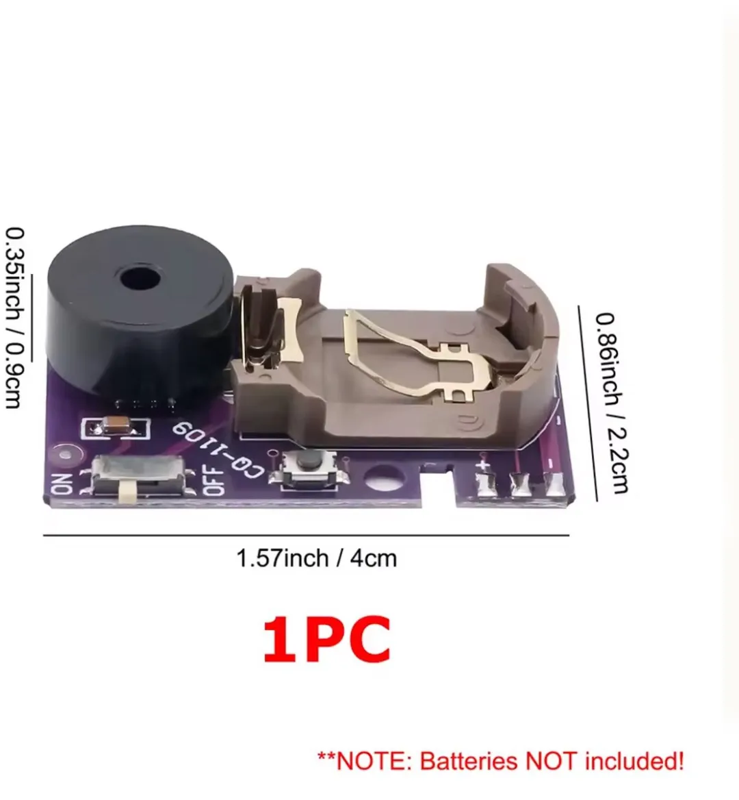 RedParrot Krekelgeluid Prankmodule - Zwart
