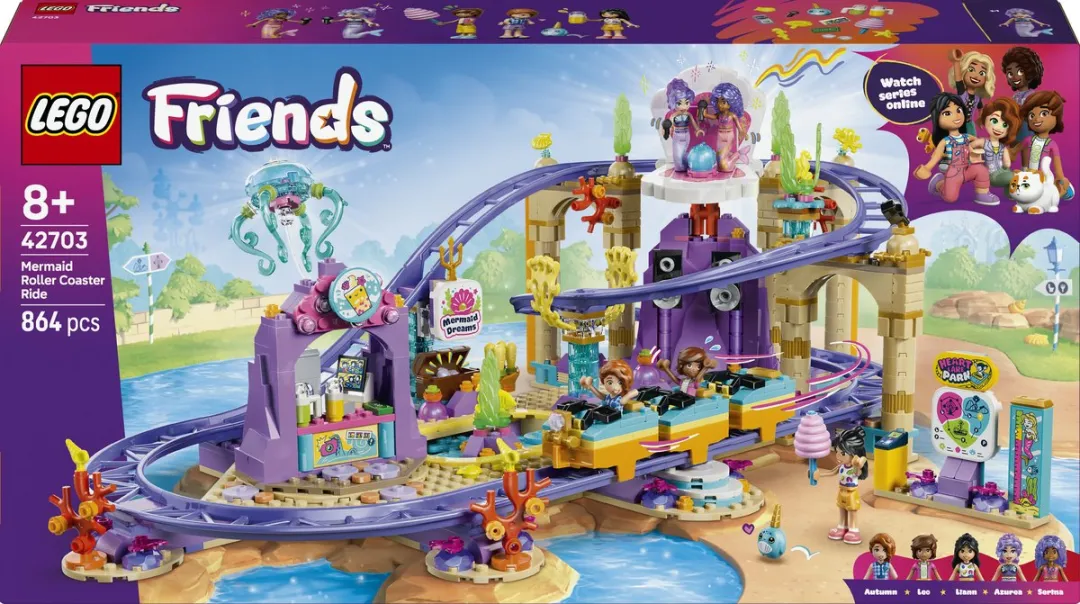 LEGO Friends Zeemeerminnenachtbaan 42703 - 864 Stukken